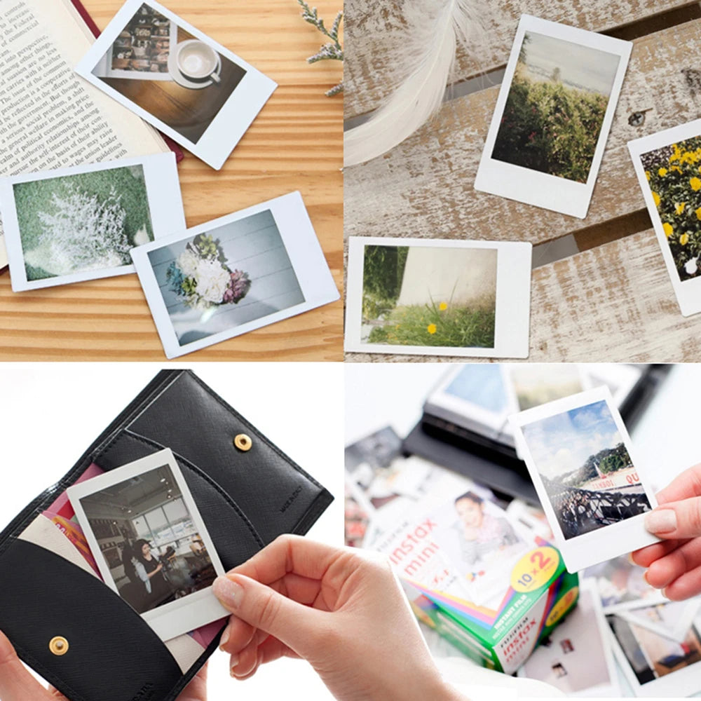 Fujifilm Instax Mini Film White 10 20 40 60 80 100 Sheets For FUJI Instant Photo Camera Mini 12/11 + Free Stickers（expiry-2024）