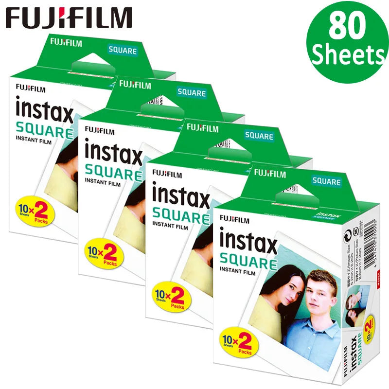 Instax Square film White Edge Photo Paper (10-100 pcs) For Fujifilm SQ10 SQ6 SQ20 SQ40 Instant Films Camera Share SP-3 Printer