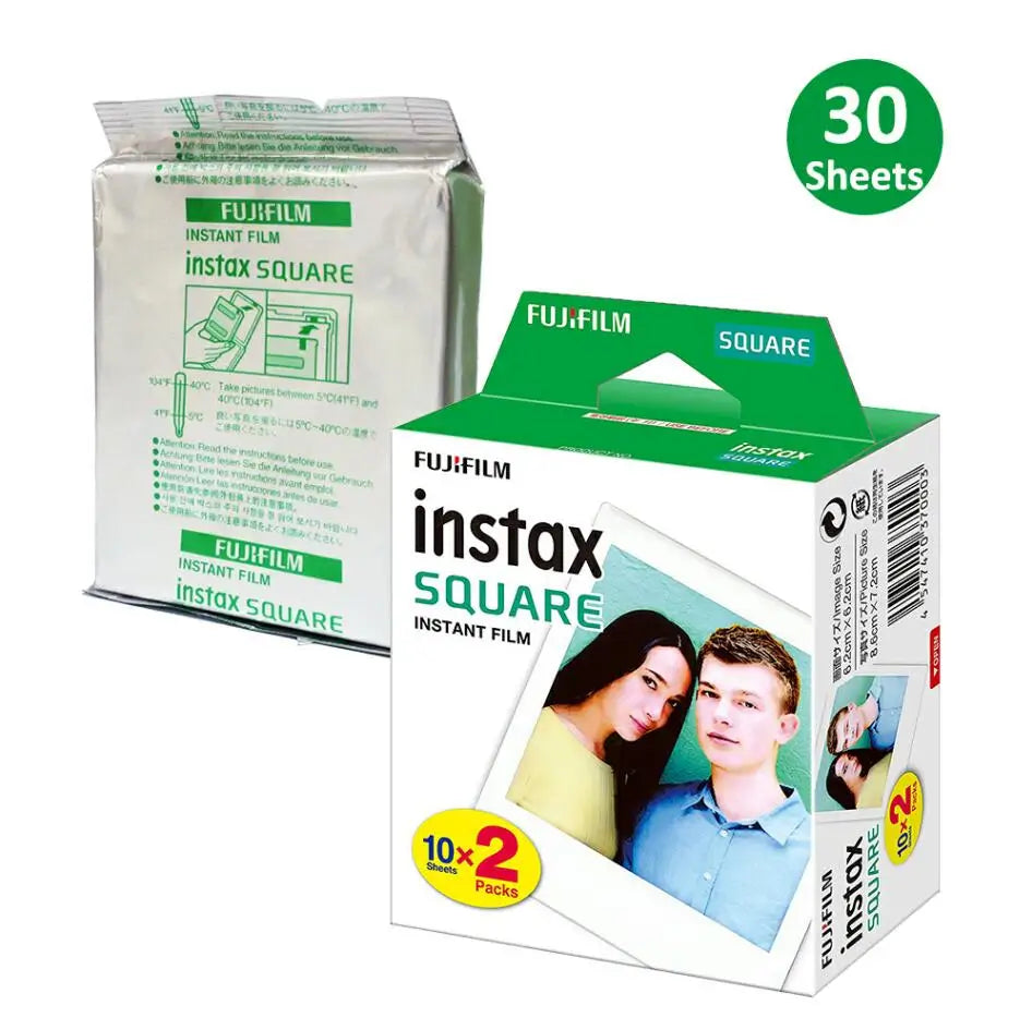 Instax Square film White Edge Photo Paper (10-100 pcs) For Fujifilm SQ10 SQ6 SQ20 SQ40 Instant Films Camera Share SP-3 Printer